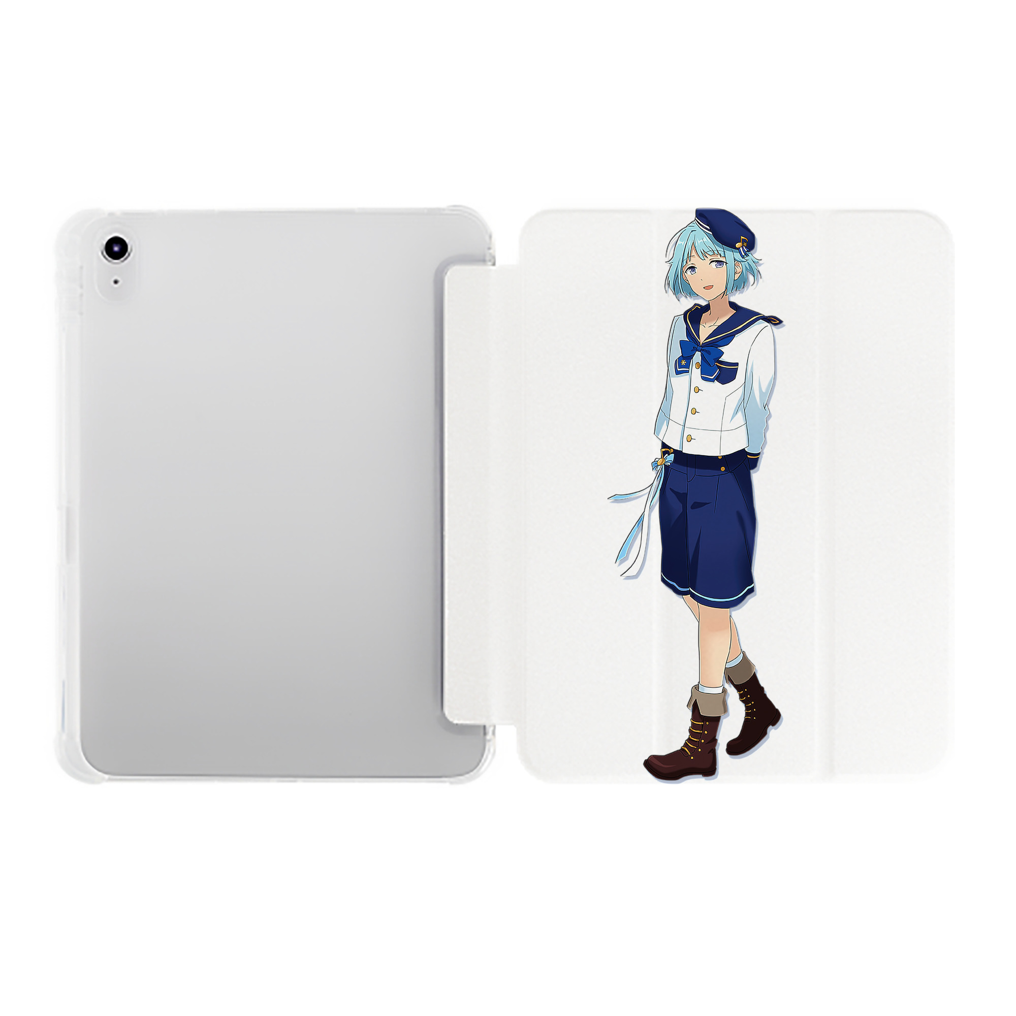 （画像用） あんさんぶるスターズ! Ensemble Stars IPad ケース ペン収納付き 三つ折りスタンド PUレザー×シリコン 対応機種9.5/10.5/10.9インチ